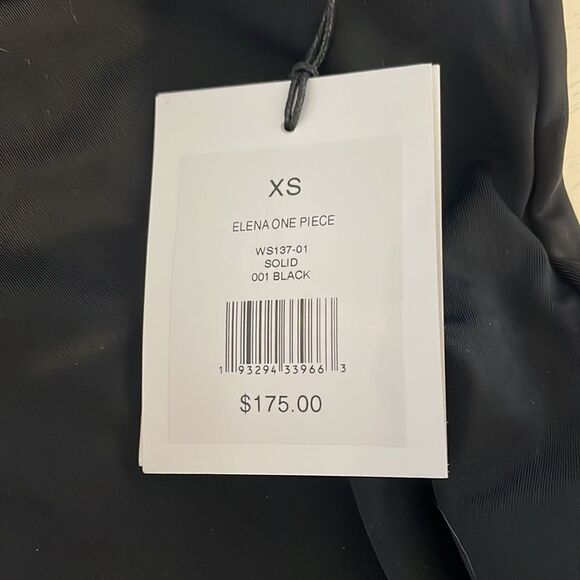 NWT Onia Black Elena Tie-Front One-Piece Swimsuit Slimming Sexy & Classic. XS - Picture 12 of 16